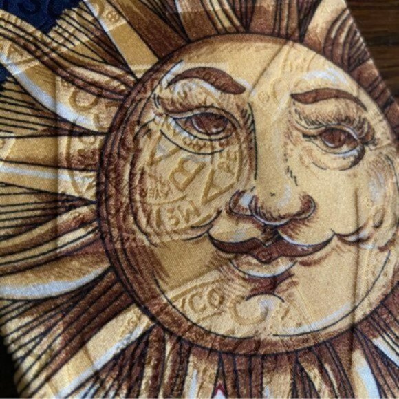 Vintage Tabasco 100% Silk Sun Tie - Picture 6 of 6